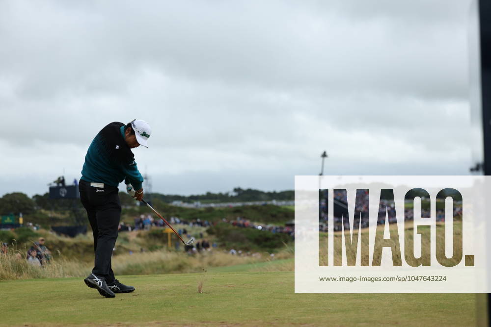 Japan s Hideki Matsuyama on the 7 hole during the day 2 of the 2024 British Open Golf Championships at the Royal Troon golf club in Troon, Scotland, on July 19, 2024. Noxthirdxpartyxsales (260149280)