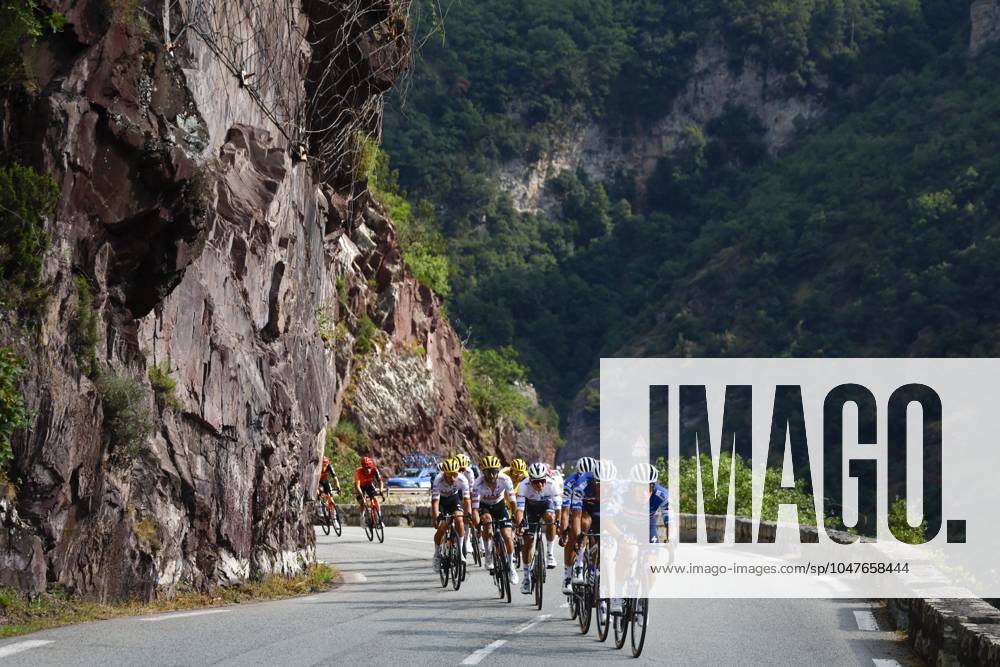 Tour de France 2024 - Stage 20 COL DE LA COUILLOLE, FRANCE - JULY 20 : Van Wilder Ilan (BEL) of Soudal - Quick Step with Evenepoel Remco (BEL) of Soudal - Quick Step in the descent of Col de Colmiane during stage 20 of the 111th edition of the Tour de France 2024 cycling race, a stage of 132,8 kms with start in Nice and finish in Col de la Couillole on July 20, 2024 in Col de la Couillole, France, 20 07 2024 Col de la Couillole France