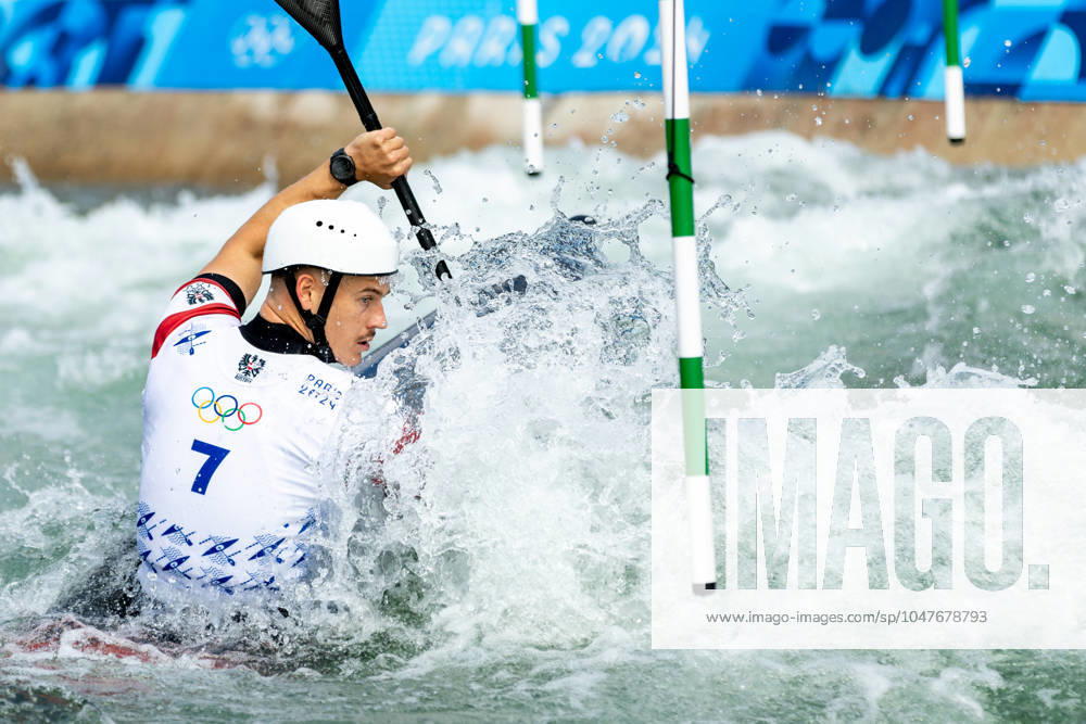 OLYMPICS - Olympic Summer Games 2024 PARIS,FRANCE,23.JUL.24 - OLYMPICS, CANOE - Olympic Summer Games Paris 2024, preview, training. Image shows Felix Oschmautz (AUT). GEPAxpictures Klansek