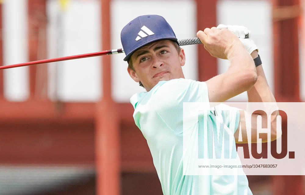 Chase Kyes (USA) tees off the first hole - North Course during the second round of the 2024 U.S. Junior Amateur Championship at Oakland Hills Country Club. Bloomfield Hills USA - ZUMAw109 20240723_fap_w109_015