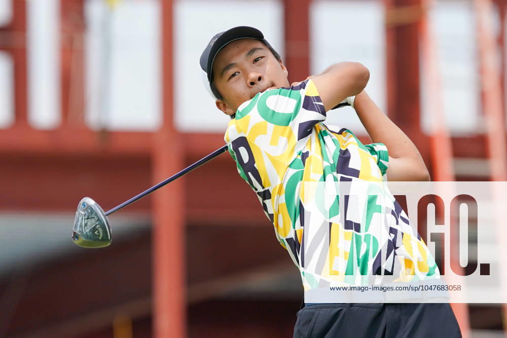 Kaichen Xia of People s Republic of China tees off the first hole - North Course during the second round of the 2024 U.S. Junior Amateur Championship at Oakland Hills Country Club. Bloomfield Hills USA - ZUMAw109 20240723_fap_w109_018