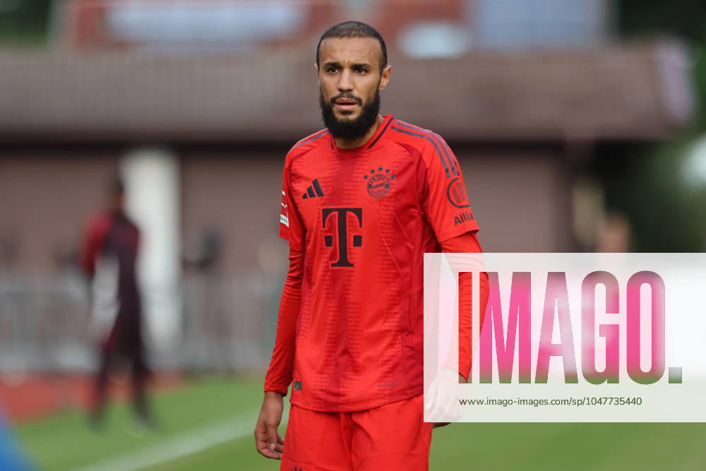 40 Noussair Mazraoui, Portraet, Portrait, Football FC Rottach Egern FC Bayern Muenchen Test match Sports ground in Rottach Egern 24 07 2024 PHOTO Mladen Lackovic LakoPress