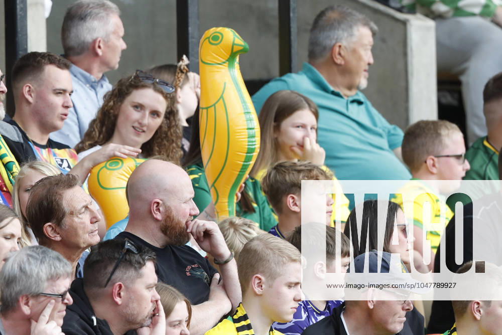 Norwich City v 1. FC Magdeburg Pre-Season Friendly The Norwich fans during the Pre-Season Friendly match at Carrow Road, Norwich UK Newspapers OUT