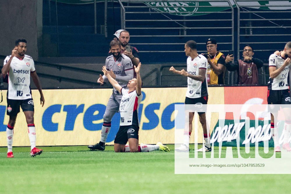 Match between Palmeiras and Vitoria for the Brazilian Championship 2024 Sao Paulo (SP), 07 27 2024 - BRASILEIRO PALMEIRAS VS VITORIA - Osvaldo celebrates his goal in a match between Palmeiras and Vitoria, valid for the 20th round of the Brazilian Championship, on the night of this Saturday, July 27, 2024, at Allianz Parque, in Sao Paulo-SP. (Foto: Ronaldo Barreto Thenews2 imago images) SPO