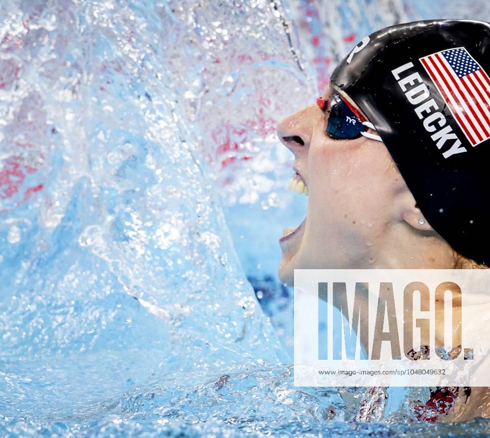 PARIS - Katie Ledecky after the 1500 meter freestyle final on the fifth day of swimming at the Olympic Games, Olympische Spiele, Olympia, OS ANP KOEN VAN WEEL ANPxSportx IVx 504759576 originalFilename: 504759576