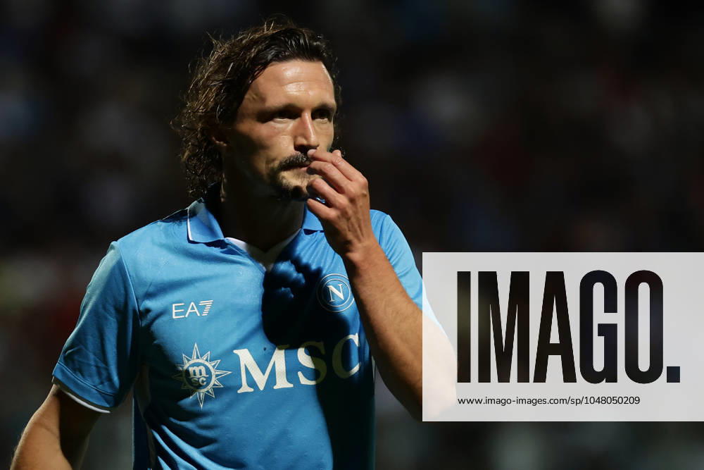 Napolis Mario Rui during the friendly match Napoli and Brest at the Teofilo Patini Stadium in Castel Di Sangro, Central Southern Italy - Sunday, July 31 , 2024. - Soccer .