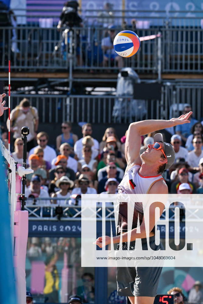 Olympic Games Beach Volleyball Paris 01 08 2024 Preliminary round, Men, GER AUS, Nils Ehlers 1, GER ,