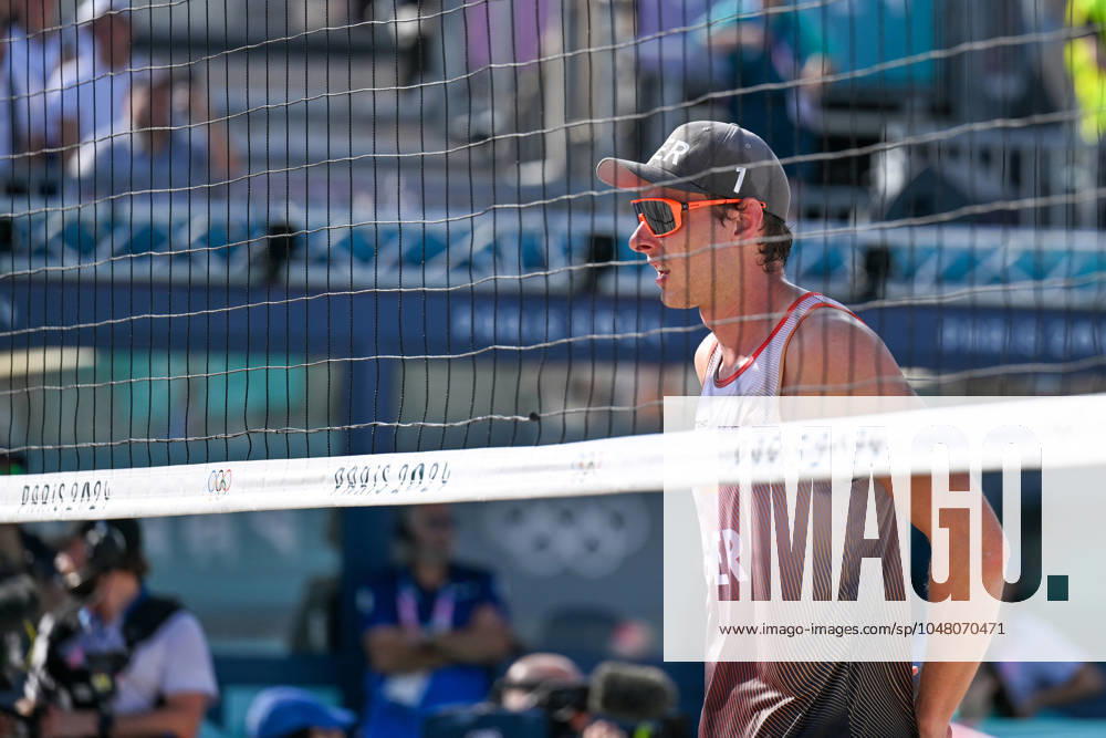 Olympic Games Beach Volleyball Paris 01 08 2024 Preliminary round, Men, GER AUS, Nils Ehlers 1, GER ,