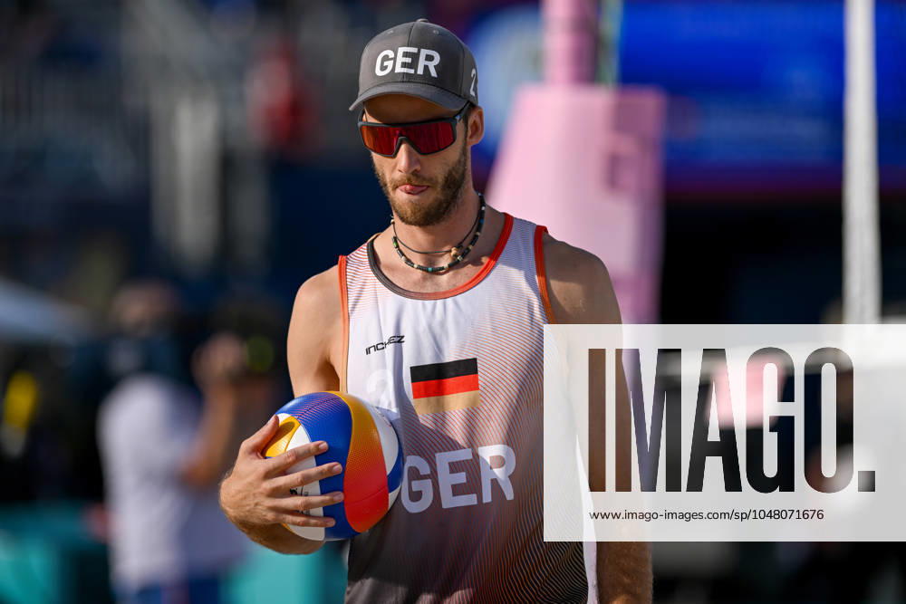 Olympic Games Beach Volleyball Paris 01 08 2024 Preliminary round, Men, GER AUS, Clemens Wickler 2, GER ,