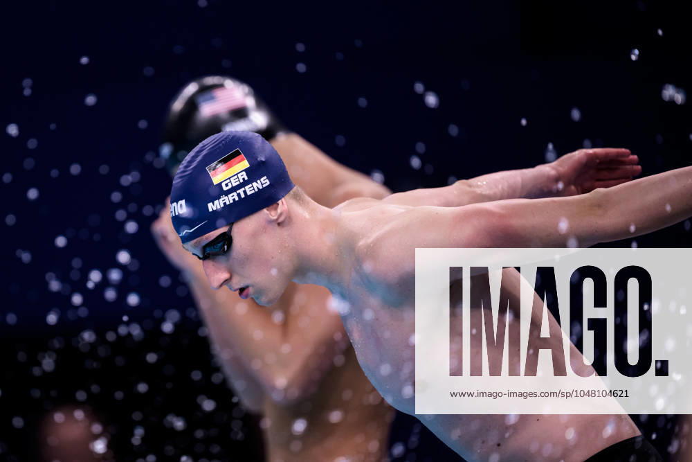 Lukas Martens of Germany ahead of the mens 200 meters backstroke swimming final during day 6 of the Paris 2024 Olympic Games on August 1, 2024 in Paris Photo Maxim Thorà BILDBYRAN code MT MT0634 swimming swimming swimming olympic games olympics os ol olympiska spelen olympiske leker paris 2024 paris os paris ol 6 bbeng