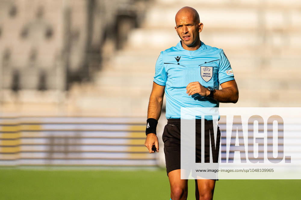 Referee Luis Godinho during the UEFA Europa League qualification match between Elfsborg and Sheriff Tiraspol on August 1, 2024 in Boras Photo Jörgen Jarnberger BILDBYRAN COP 112 JJ0383 fotboll football soccer fotball uefa europa league kval qualifying round qualification elfsborg sheriff tiraspol bbeng