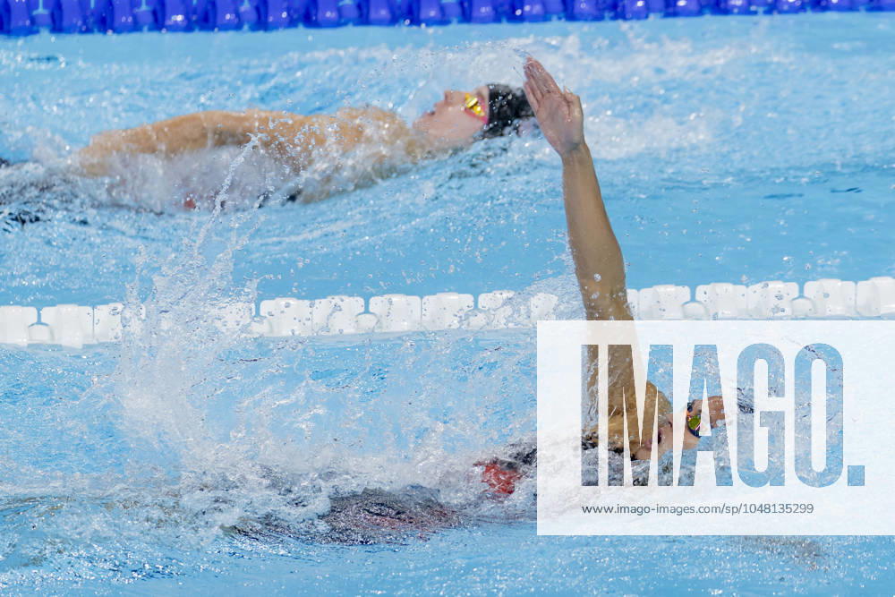 Paris, France 01 08 2024 Finals Day 6 Swimming, Kylie Masse, CAN, Regan Smith, USA Paris, France 31 07 2024 Finals Swimming Paris