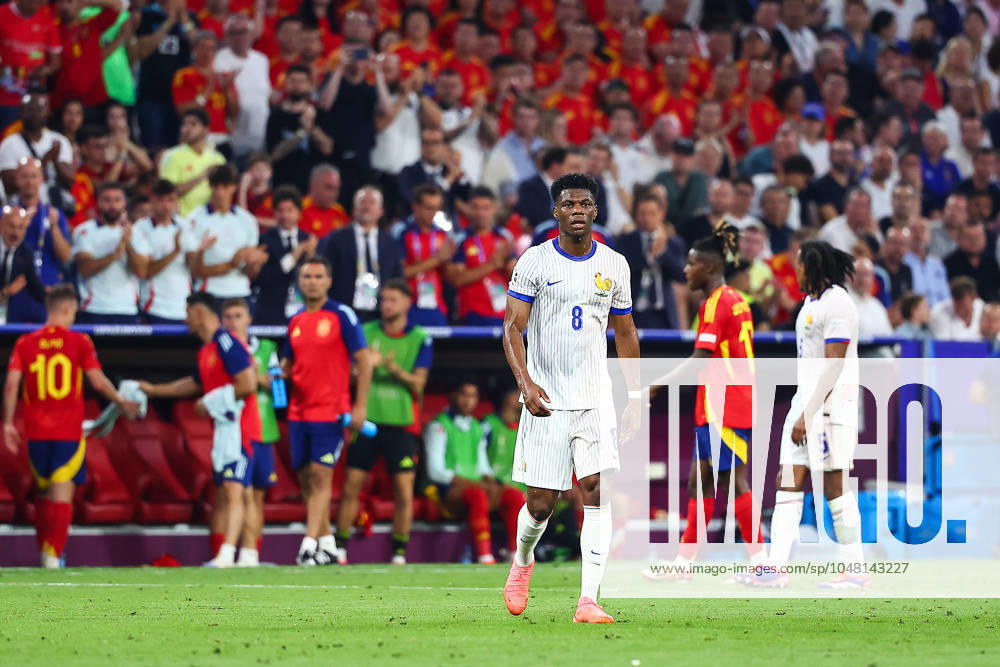 EURO 2024 - SPAIN-FRANCE 9th of July 2024 - EURO 2024 - SEMI FINAL - SPAIN vs FRANCE - ALLIANZ ARENA - MUNICH The disappointment of tchouameni (aurelien) during the match MUNICH GERMANY