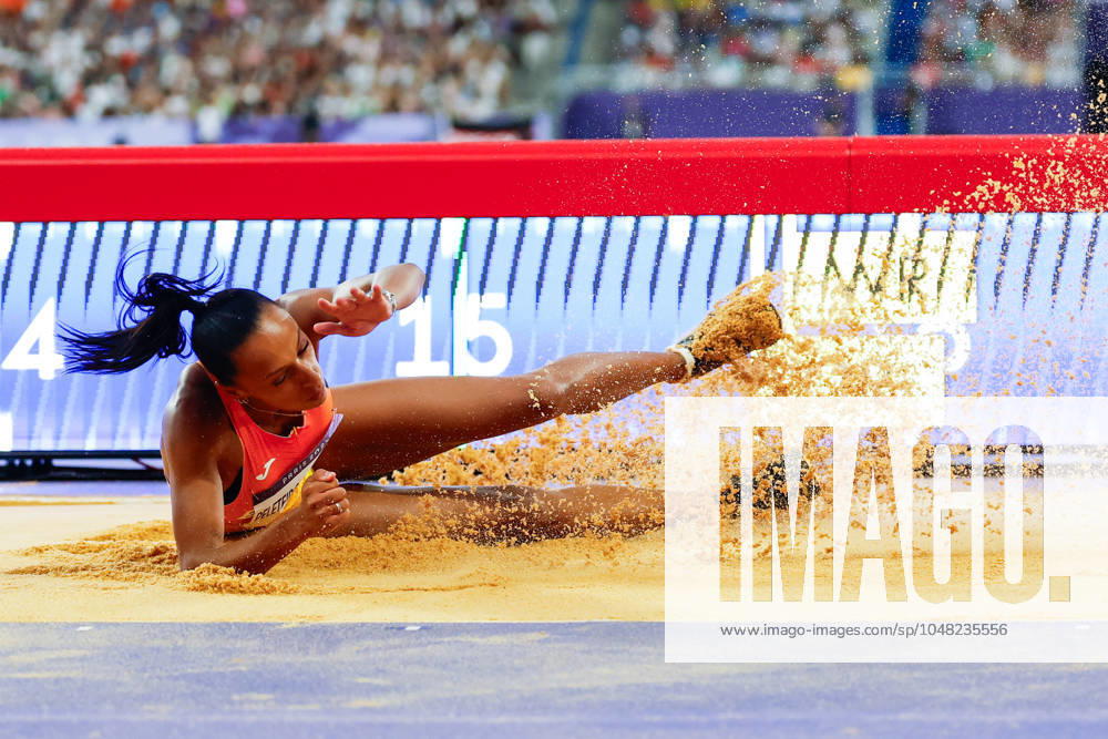 Ana Peleteiro-Compaore of Spain competes during the Women s Triple Jump Final of the Athletics at Stade de France during the Paris 2024 Olympics Games on August 3, 2024 in Paris, France. Paris FRANCE - ZUMAa181 20240803_zaa_a181_304