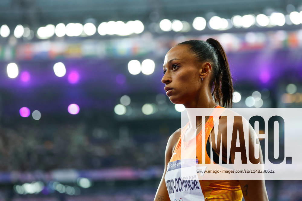 Ana Peleteiro-Compaore of Spain looks on during the Women s Triple Jump Final of the Athletics at Stade de France during the Paris 2024 Olympics Games on August 3, 2024 in Paris, France. Paris FRANCE - ZUMAa181 20240803_zaa_a181_316