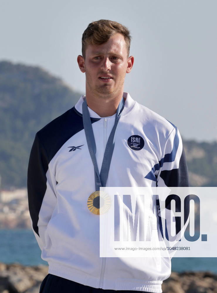 Paris 2024 - Windsurf - Tom Reuveny Wins Gold Tom Reuveny of Team Israel wins gold in Men s Windsurf iQFoil class final on day eight of the Paris 2024 Olympic Games, Olympische Spiele, Olympia, OS in Marseille, France on August 3, 2024. Photo by Patrick Aventurier ABACAPRESS.COM Marseille France