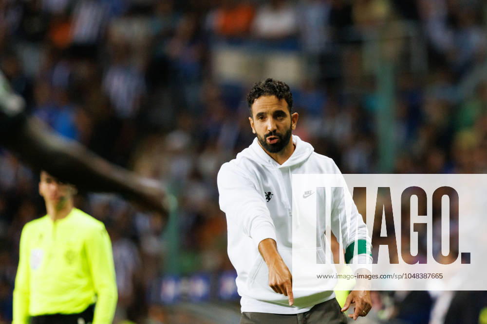 Ruben Amorim (coach of Sporting CP) seen in action during the Supertaca Candido de Oliveira 2024 game between Sporting CP and FC Porto at Estadio Municipal de Aveiro. Final score; Sporting CP 3:4 FC Porto. Aveiro Portugal - ZUMAs197 20240803_aab_s197_036