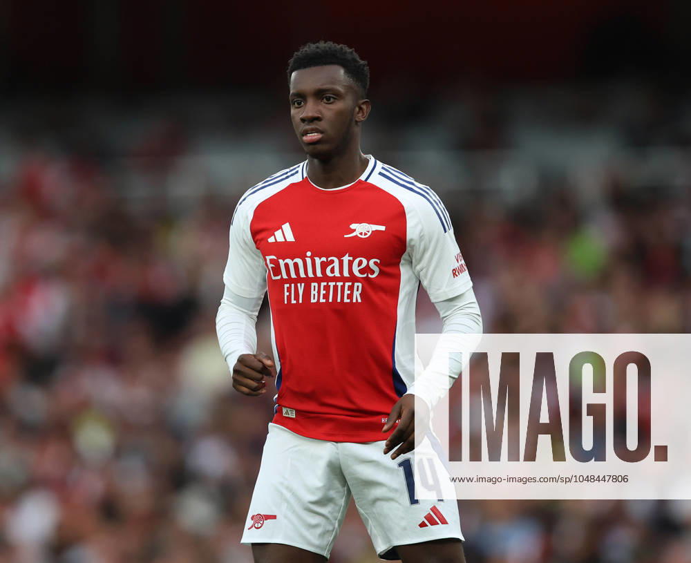 - Arsenal v Bayer 04 Leverkusen, Pre Season Friendly, Emirates Stadium, London, UK - 7th August 2024. Eddie Nketiah of Arsenal. - Arsenal v Bayer 04 Leverkusen, Pre Season Friendly, Emirates Stadium, London, UK - 7th August 2024. London Emirates Stadium UK