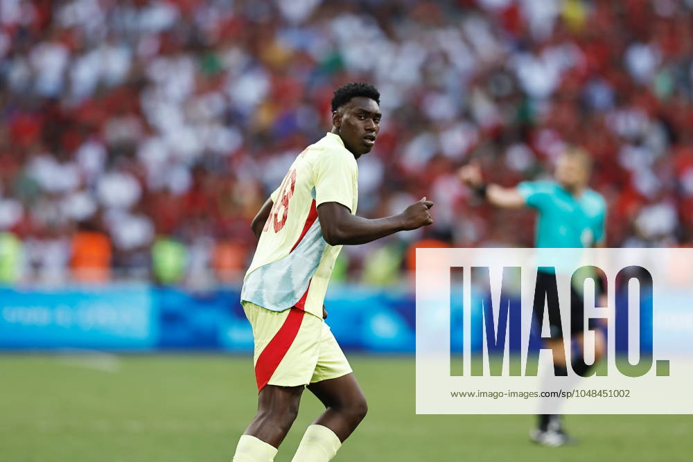 Samu Omorodion (ESP), AUGUST 5, 2024 - Football Soccer : Paris 2024 Olympic Games, Olympische Spiele, Olympia, OS Men s football Semi-final match between Morocco 1-2 Spain at the Stade de Marseille in Marseille, France. Noxthirdxpartyxsales (262484648)