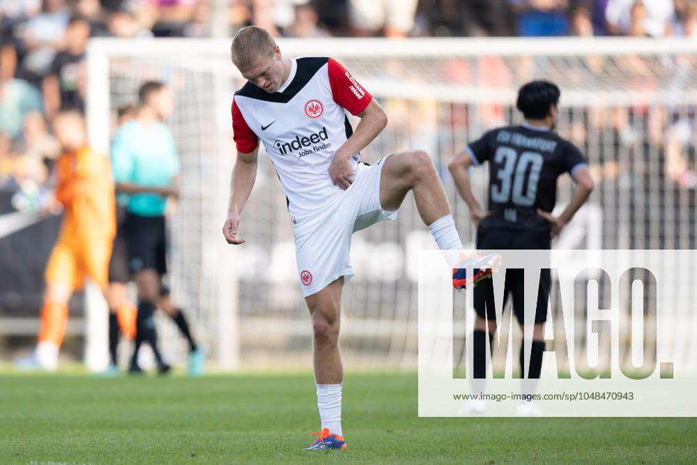FSV Frankfurt Eintracht Frankfurt, Test match Rasmus Kristensen Eintracht Frankfurt, 13 slightly injured Test match between FSV Frankfurt and Eintracht Frankfurt on August 7, 2024 in Frankfurt , Frankfurt am Main Hessen Germany PSD Bank Arena