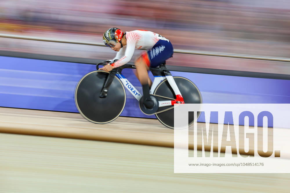 Paris 2024 Olympic Games, Olympische Spiele, Olympia, OS Picture by Alex Whitehead SWpix.com - 09 08 2024 - Paris 2024 Olympic Games - Track cycling, Rad, Radsport, Bahnrad, Bahn - National Velodrome, Saint-Quentin-en-Yvelines, France - Women s Sprint Qualifying - Riyu Ohta (Japan)