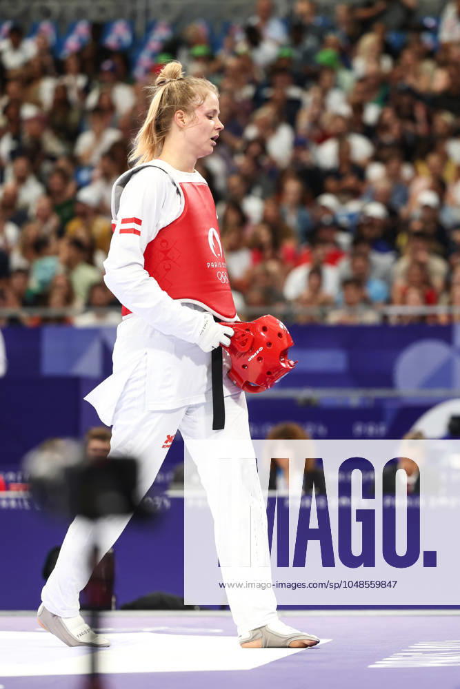 OLYMPICS - Olympic Summer Games 2024 PARIS,FRANCE,10.AUG.24 - OLYMPICS, TAEKWONDO - Olympic Summer Games Paris 2024, +67kg, women. Image shows Marlene Jahl (AUT). GEPAxpictures Rauthner