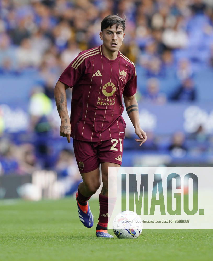 Liverpool, England, 10th August 2024. Paulo Dybala of AS Roma during the Pre Season Friendly match at Goodison Park, Liverpool. Picture credit should read: Andrew Yates Sportimage . SPI-3246-0010