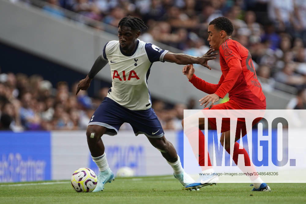 Yves Bissouma of Tottenham Hotspur during the 2024 25 Pre Season Friendly match between Tottenham Hotspur and Bayern Munich at Tottenham Hotspur Stadium, White Hart Lane, England on 10 August 2024.