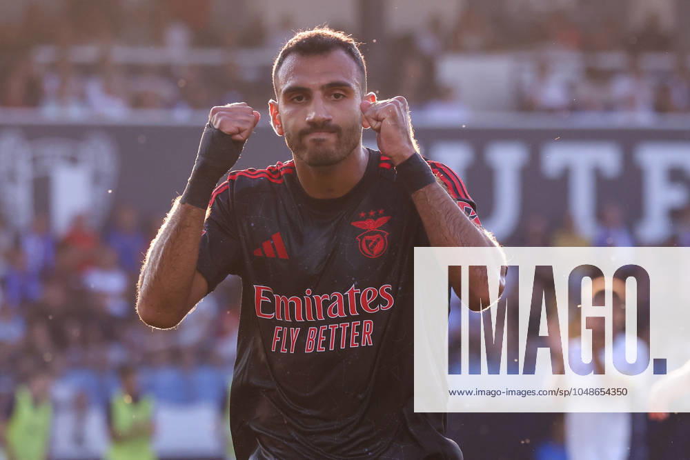 2024 08 11 1 ª jornada da Liga Portugal Betclic, Futebol Clube de Famalicao Sport Lisboa e Benfica v l , Vangelis Pavlidis S L Benfica disappointed, disappointed looking, dissapointed, sad, frustrated, frustrated, frustrated
