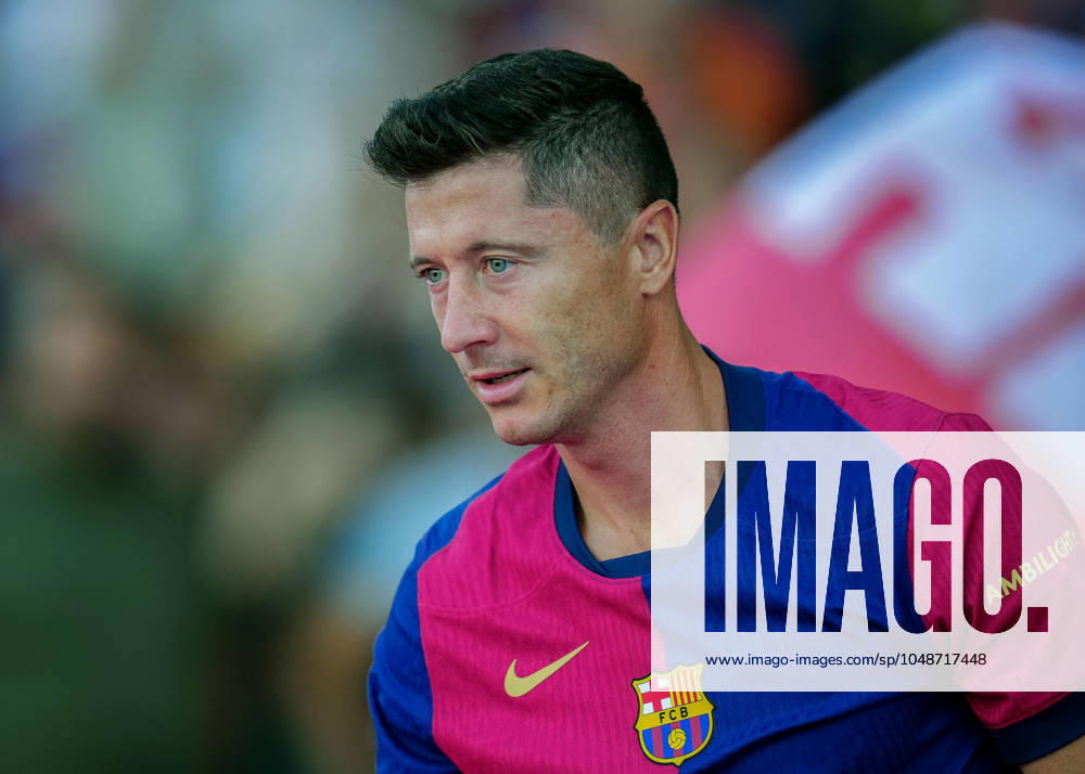 ESP: FC Barcelona, Barca v AS Monaco. Joan Gamper Trophy. Robert Lewandowski of FC Barcelona during the Joan Gamper Trophy match between FC Barcelona and AS Monaco FC played at Luis Companys Stadium on August, 2024 in Barcelona Spain. kpng