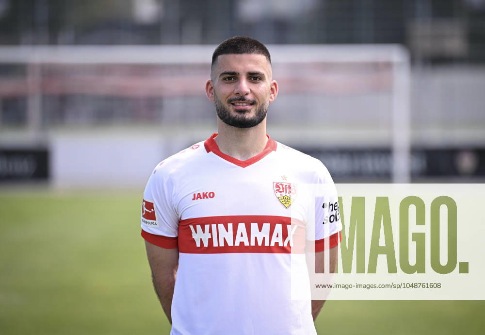 FOOTBALL 1 BUNDESLIGA 13 08 2024 Portraettermin 2024 2025 at VfB Stuttgart on the training ground Deniz Undav VfB Stuttgart