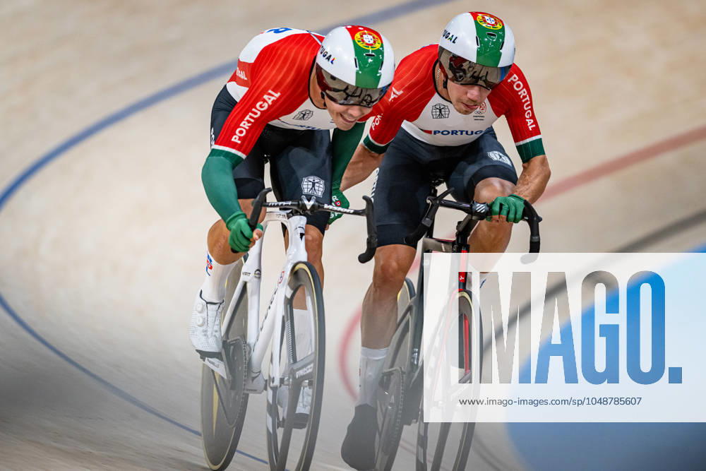 LEITAO Iuri, OLIVEIRA Rui Olympic Games Paris 2024 LEITAO Iuri OLIVEIRA Rui POR Portugal Landscape horizontal Landscape Event Event Olympic Games Paris 2024 Category Category Cycling Track Cycling Olympic Games Elite Men Location Place Europe France Saint Quentin en Yvelines Paris Velodrome National Discipline Madison Distance 50 km Date Date 10 08 2024 Saturday Day 6