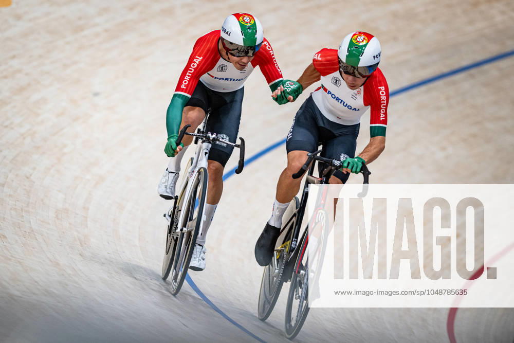 LEITAO Iuri, OLIVEIRA Rui Olympic Games Paris 2024 LEITAO Iuri OLIVEIRA Rui POR Portugal Landscape horizontal Landscape Event Event Olympic Games Paris 2024 Category Category Cycling Track Cycling Olympic Games Elite Men Location Place Europe France Saint Quentin en Yvelines Paris Velodrome National Discipline Madison Distance 50 km Date Date 10 08 2024 Saturday Day 6