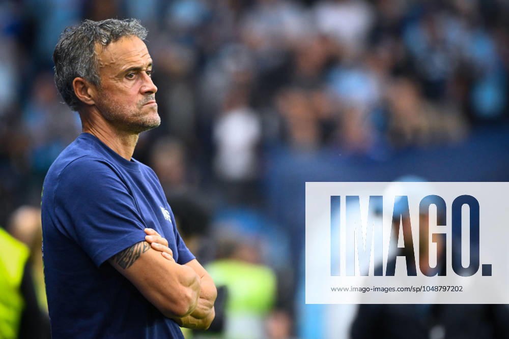 Luis Enrique Martinez ( coach PSG ) during the Ligue 1 match between Havre AC and Paris Saint Germain at Stade Oceane on August 16, 2024 in Le Havre, France. ( Photo by federico pestellini panoramic ) - FOOTBALL : Le Havre vs PSG - Ligue 1 - 16 08 2024 DPPI Panoramic