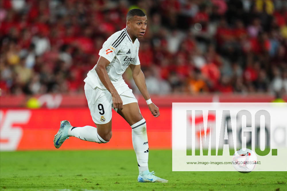 ESP: RCD Mallorca - Real Madrid. La Liga EA Sports. Date 1 Kylian Mbappe of Real Madrid during the La Liga EA Sports match between RCD Mallorca and Real Madrid played at Son Moix Stadium on August 18, 2024 in Mallorca, Spain. kpng