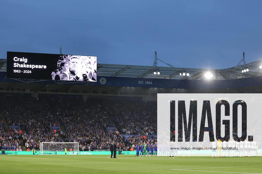 Premier League Leicester City v Tottenham Hotspur A minutes applauds takes place for former manager Craig Shakespeare ahead of the Premier League match Leicester City vs Tottenham Hotspur at King Power Stadium, Leicester, United Kingdom, 19th August 2024 (Photo by Mark Cosgrove News Images) Leicester King Power Stadium Leicestershire United Kingdom