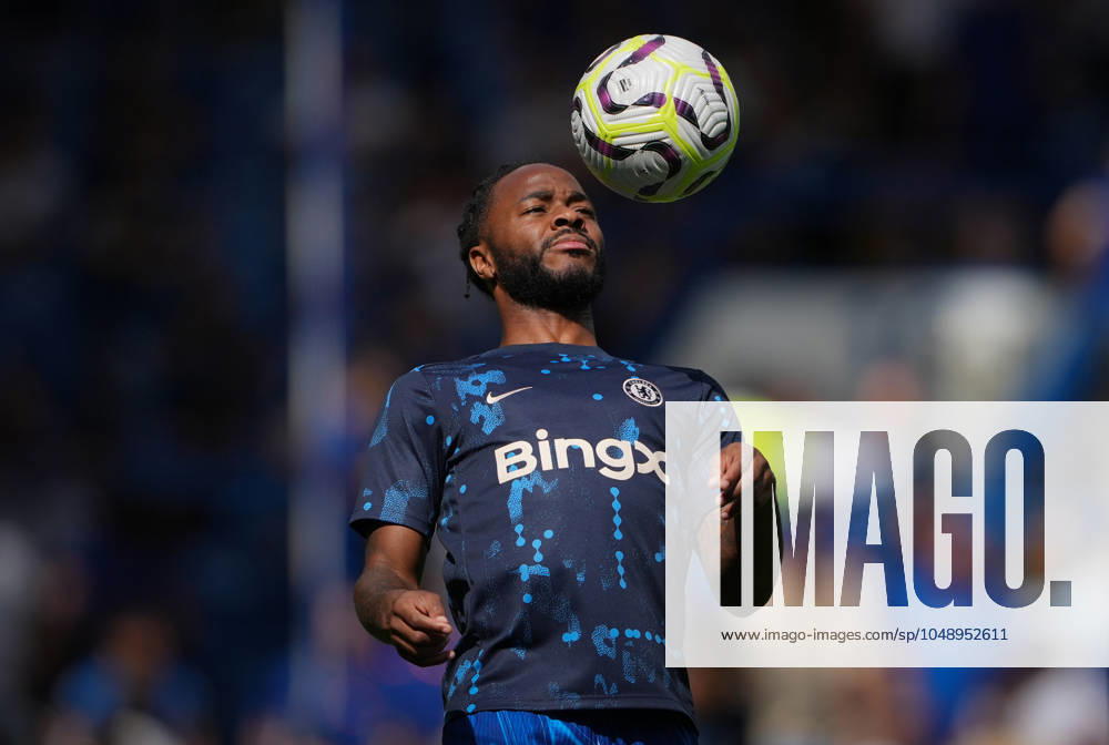Raheem Sterling of Chelsea pre match during the 2024 25 Pre Season Friendly match between Chelsea and Internazionale at Stamford Bridge, London, England on 11 August 2024.