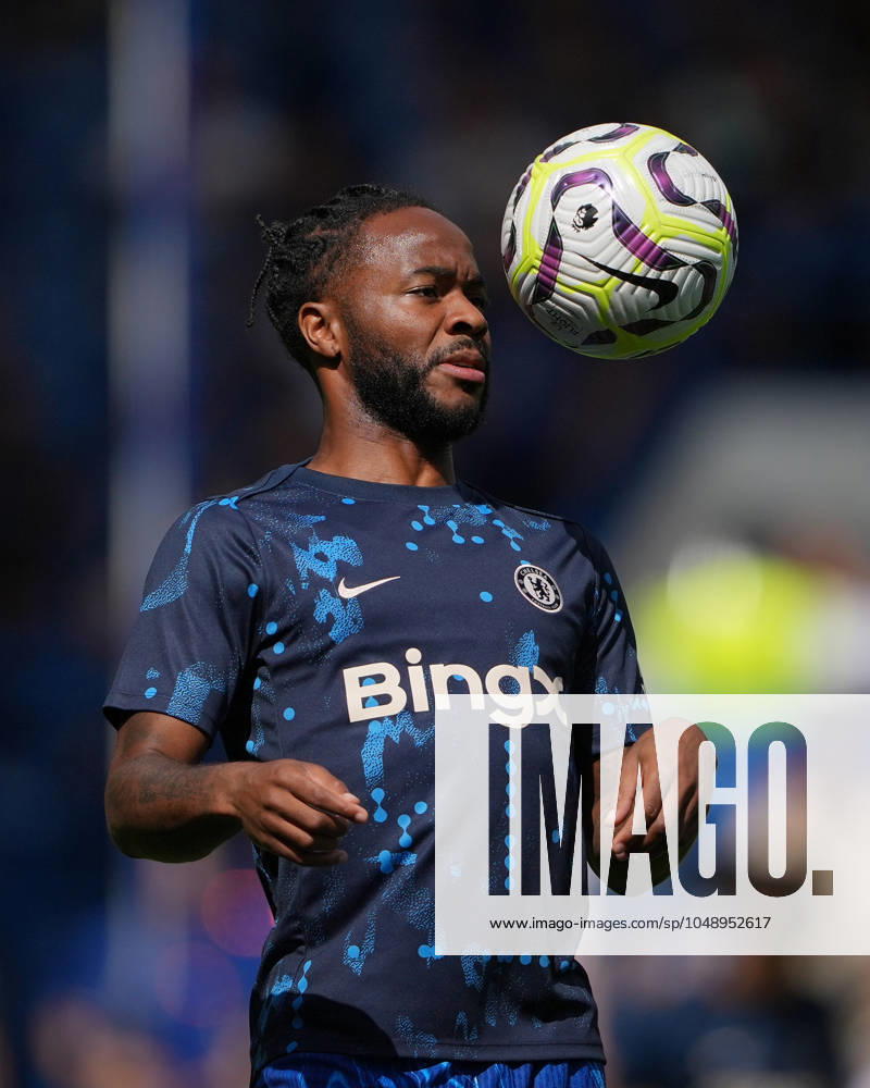 Raheem Sterling of Chelsea pre match during the 2024 25 Pre Season Friendly match between Chelsea and Internazionale at Stamford Bridge, London, England on 11 August 2024.