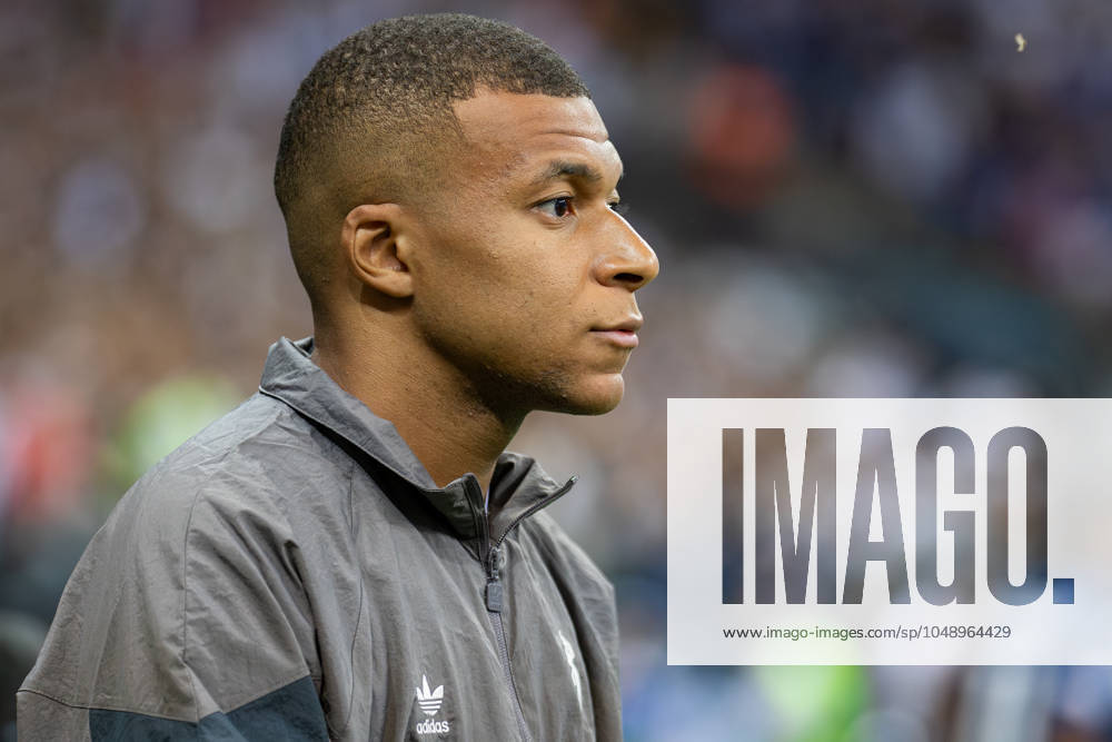 UEFA Super Cup 2024 Final match: Real Madrid Vs Atalanta BC in Warsaw, Poland - 14 Aug 2024 Kylian Mbappe of Real seen during the UEFA Super Cup 2024 Final match between Real Madrid and Atalanta BC at PGE Narodowy stadium in Warsaw. Final score; Real Madrid 2:0. Atalanta BC. Warsaw Poland