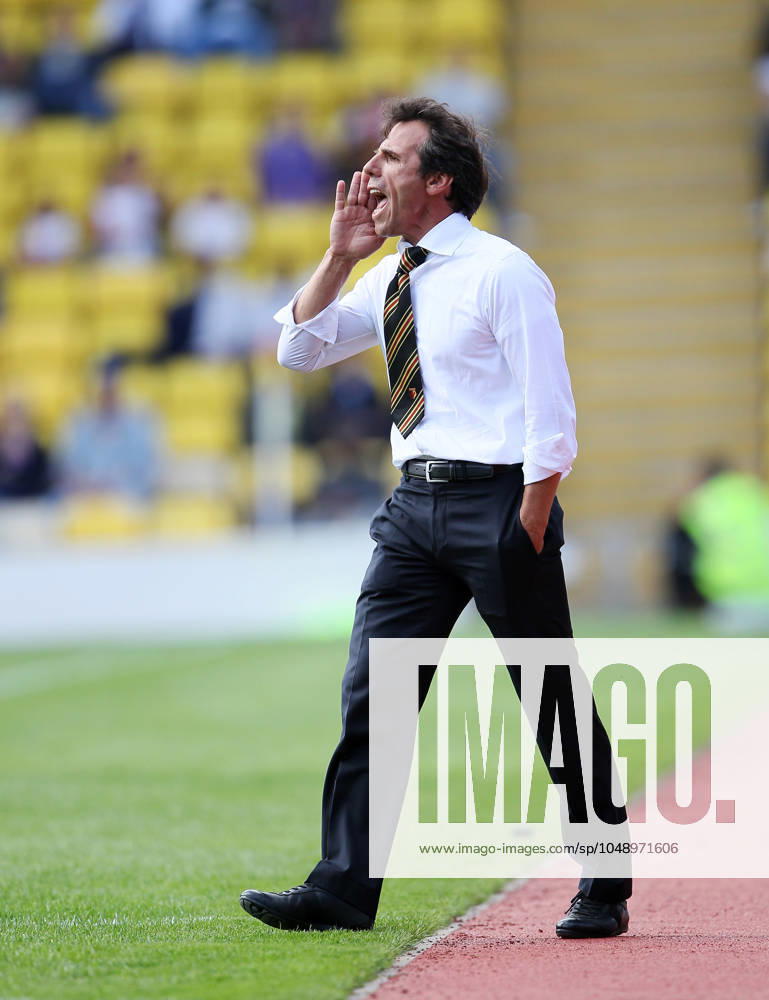 Soccer 2012: Watford v Tottenham Hotspur AUG 05 Watfords Gianfranco Zola looks on ..Pre-season friendly, Watford v Tottenham Hotspur, Vicarage Road, London, 5th August 2012. Pic David Klein(Credit Image: © David Klein Sportimage Cal Media) Watford United Kingdom