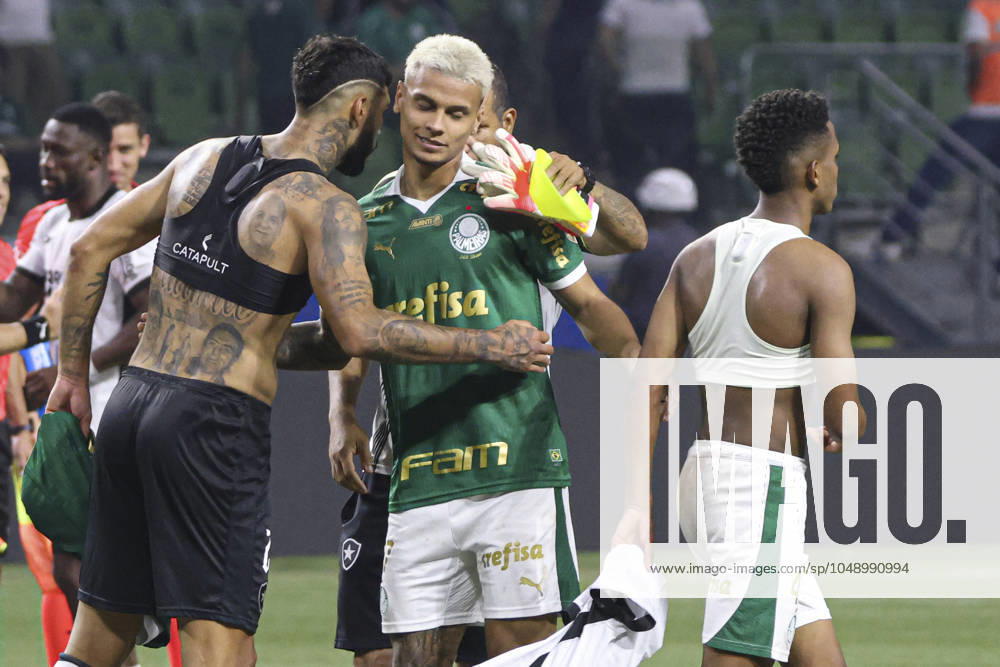 Match between Palmeiras and Botafogo for the Conmebol Libertadores 2024 Sao Paulo (SP), 08 21 2024 - LIBERTADORES PALMEIRAS X BOTAFOGO - Botafogo celebrates qualifying in a match between Palmeiras and Botafogo, valid for the second leg of the round of 16 of the Copa Conmebol Libertadores, on the evening of this Wednesday, August 21, 2024, at Allianz Parque, in Sao Paulo-SP. (Foto: Leco Viana Thenews2 imago images) SPO