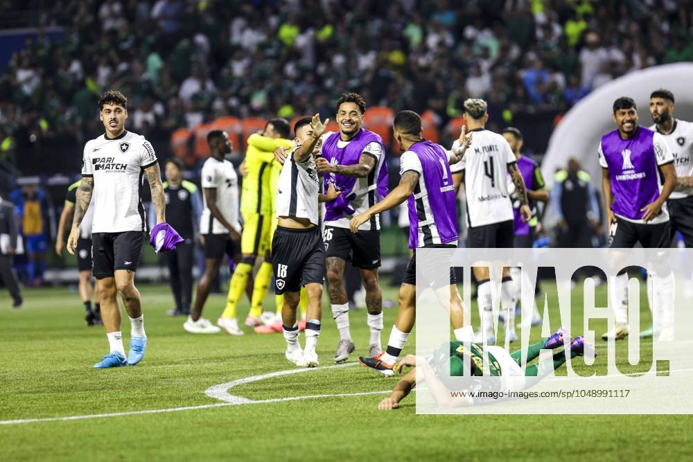 Match between Palmeiras and Botafogo for the Conmebol Libertadores 2024 Sao Paulo (SP), 08 21 2024 - LIBERTADORES PALMEIRAS X BOTAFOGO - Palmeiras players lament the defeat, during the match between Palmeiras and Botafogo, valid for the second leg of the round of 16 of the Copa Conmebol Libertadores, on the night of this Wednesday, August 21, 2024, at Allianz Parque, in Sao Paulo-SP. (Foto: Pedro Paulo Diaz Thenews2 imago images) SPO