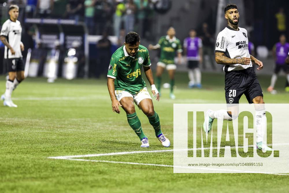 Match between Palmeiras and Botafogo for the Conmebol Libertadores 2024 Sao Paulo (SP), 08 21 2024 - LIBERTADORES PALMEIRAS X BOTAFOGO - Player Gabriel Menino, during the match between Palmeiras and Botafogo, valid for the second leg of the round of 16 of the Copa Conmebol Libertadores, on the night of this Wednesday, August 21, 2024, at Allianz Parque, in Sao Paulo-SP. (Foto: Pedro Paulo Diaz Thenews2 imago images) SPO