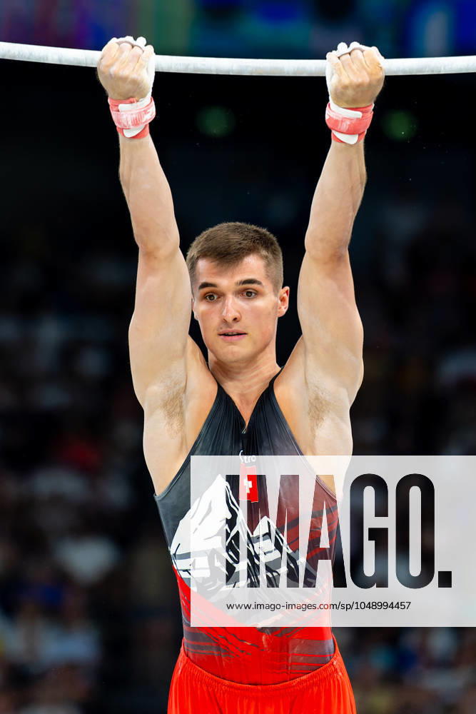 2024-07-31 Artistic Gymnastics - Olympic Games, Olympische Spiele, Olympia, OS Paris 2024 - Day 5 PARIS, FRANCE - JULY 31: Florian Langenegger of Team Suisse competing in the Men s Qualification during Day 5 of Artistic Gymnastics - Olympic Games Paris 2024 at Bercy Arena on July 31, 2024 in Paris, France. (Photo by Joris Verwijst BSR Agency) Paris France Content not available for redistribution in The Netherlands directly or indirectly through any third parties.