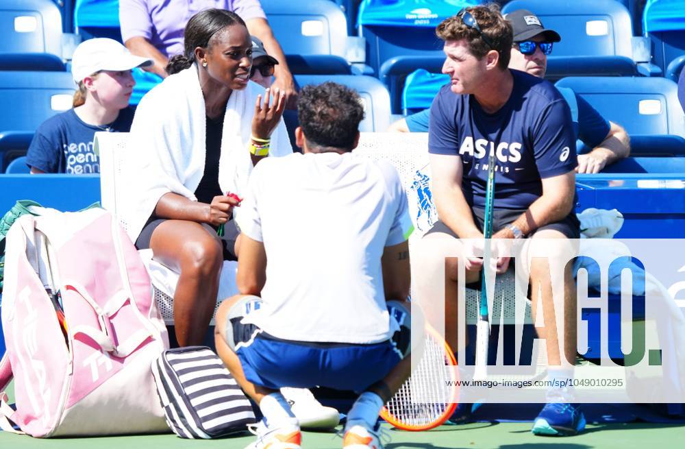 Sloane Stephens during practice US Open, Previews, Flushing Meadows, New York, USA - 22 Aug 2024