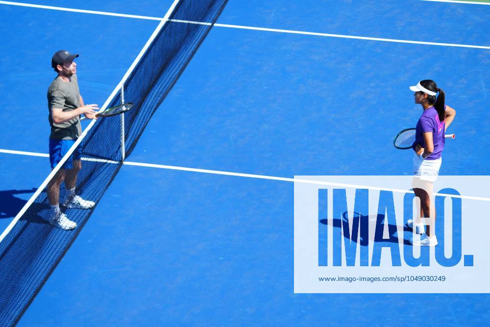 Emma Raducanu practices with coach Nick Cavaday US Open Championships 2024, Previews, Flushing Meadows, New York, USA - 23 Aug 2024