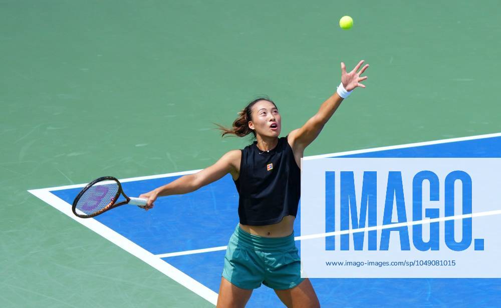 Qinwen Zheng practices US Open Championships 2024, Previews, Flushing Meadows, New York, USA - 24 Aug 2024