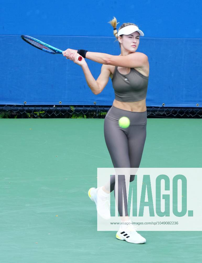 Eugenie Bouchard practices US Open Championships 2024, Previews, Flushing Meadows, New York, USA - 24 Aug 2024
