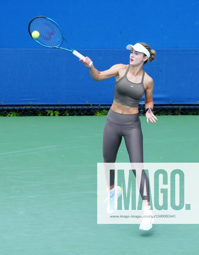 Eugenie Bouchard practices US Open Championships 2024, Previews, Flushing Meadows, New York, USA - 24 Aug 2024