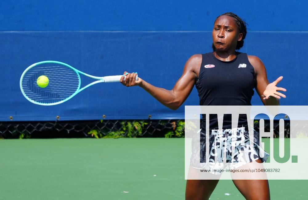 Coco Gauff practices US Open Championships 2024, Previews, Flushing Meadows, New York, USA - 24 Aug 2024